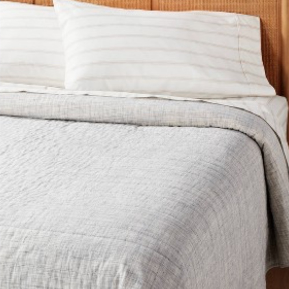 King Size Quilted Pillow ~White ~Sham Only - Hearth & Hand with Magnolia
